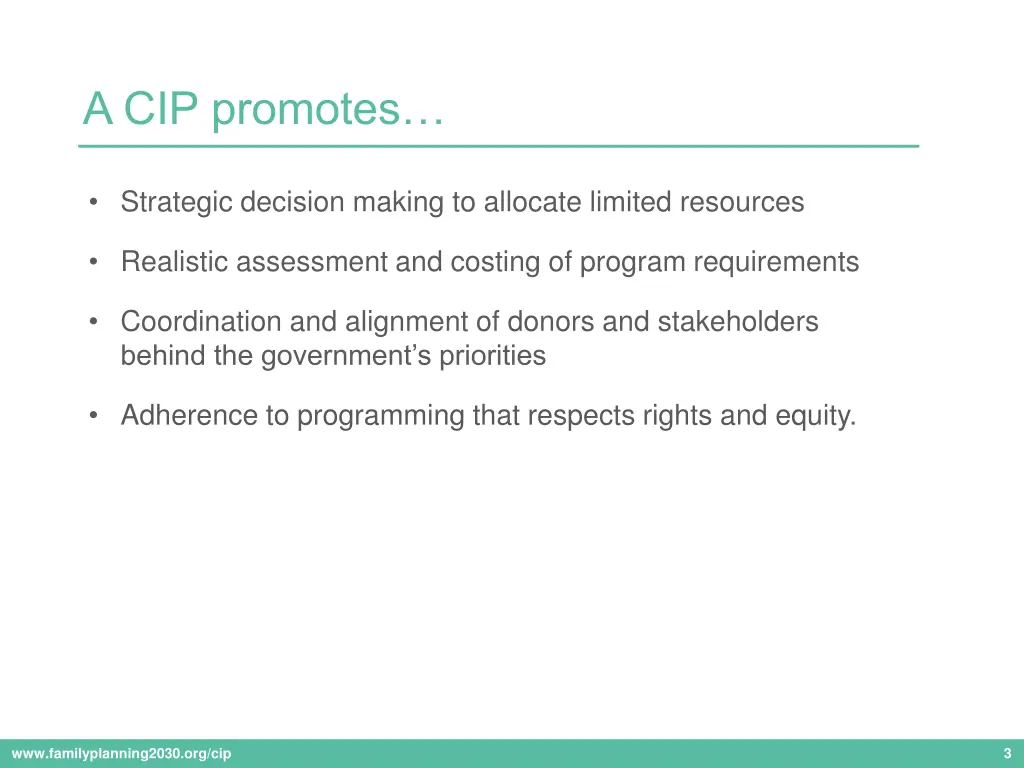 a cip promotes