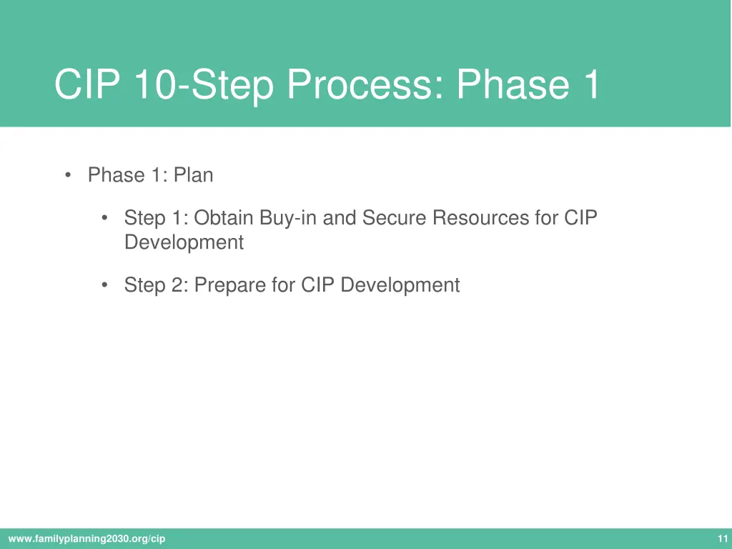 cip 10 step process phase 1