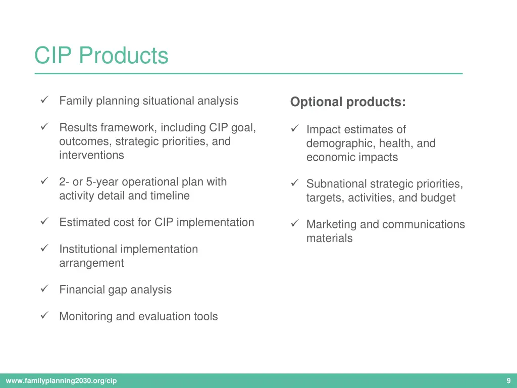 cip products