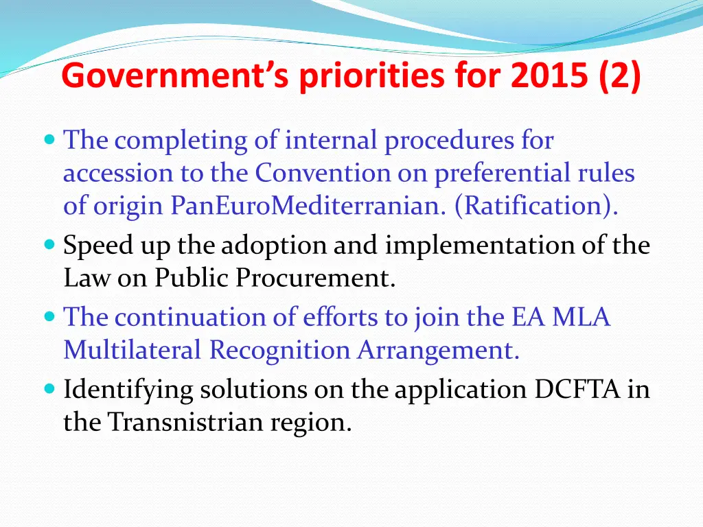 government s priorities for 2015 2