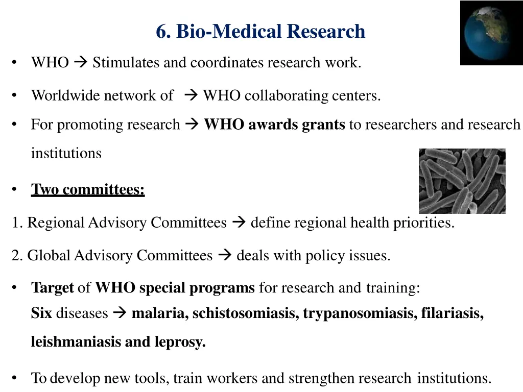 6 bio medical research
