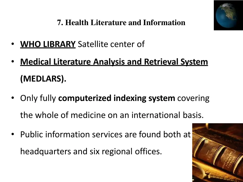 7 health literature and information