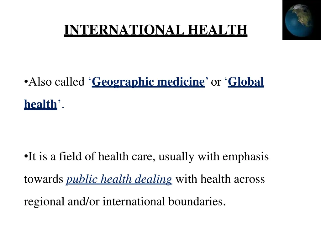 international health 1
