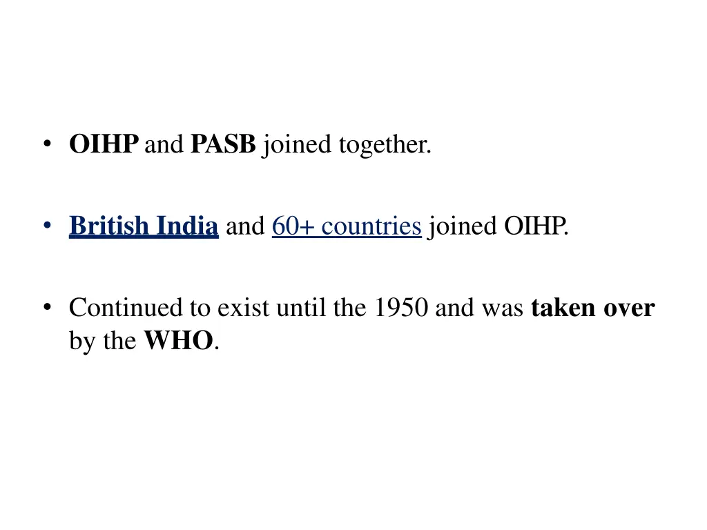 oihp and pasb joined together