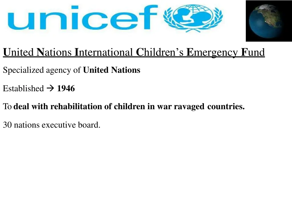 u nited n ations i nternational c hildren