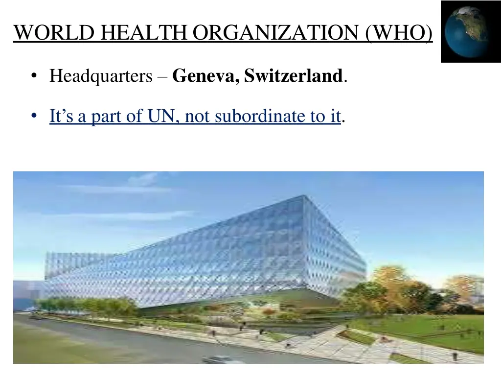 world health organization who 1