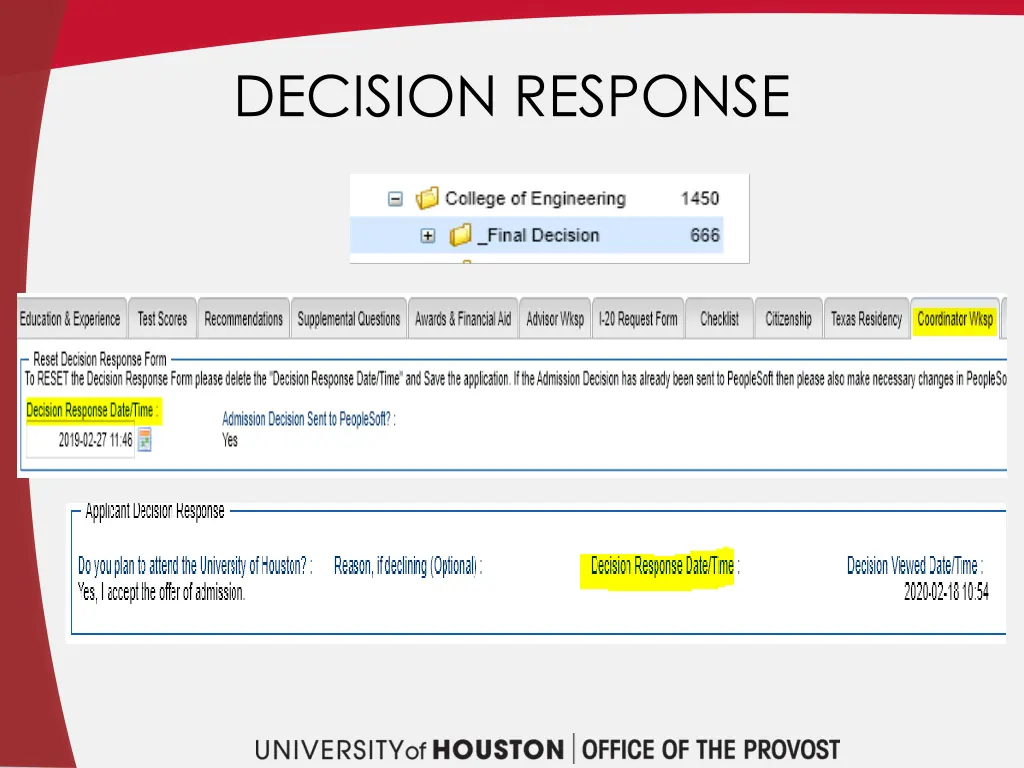 decision response