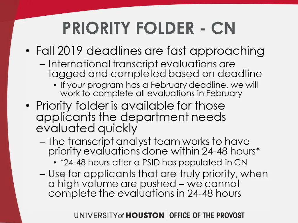 priority folder cn