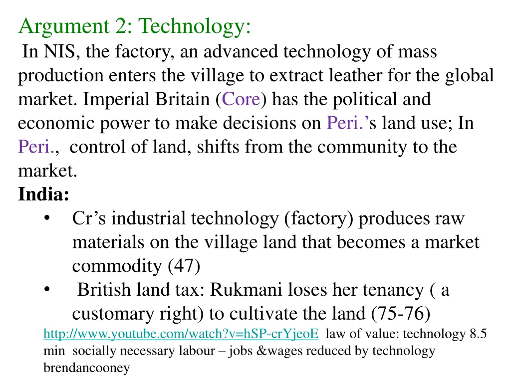 argument 2 technology in nis the factory