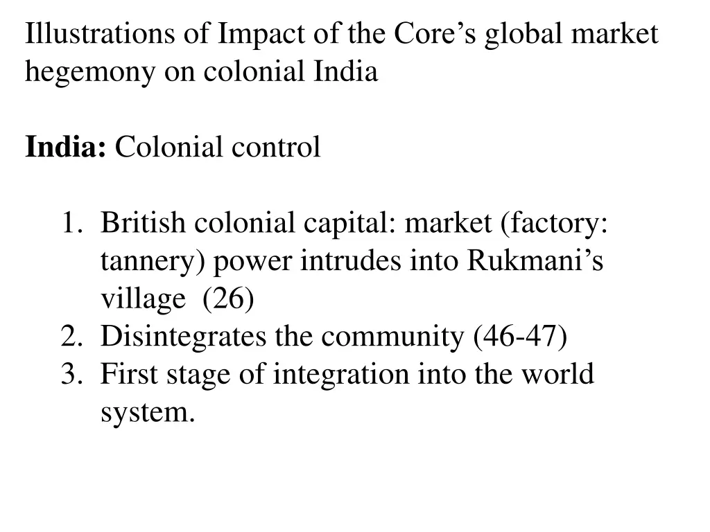 illustrations of impact of the core s global