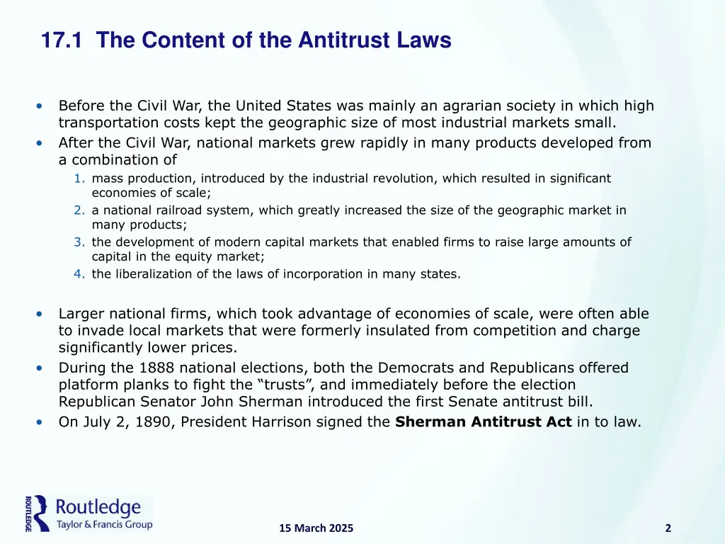 17 1 the content of the antitrust laws