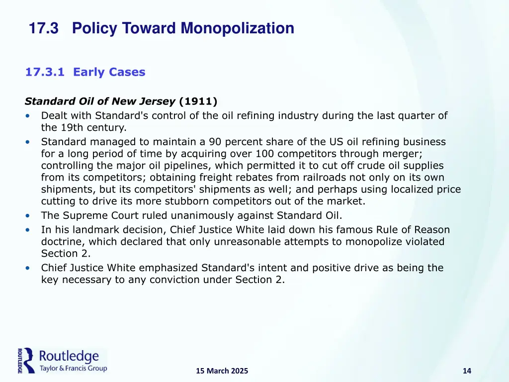 17 3 policy toward monopolization 1
