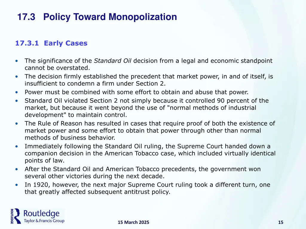 17 3 policy toward monopolization 2