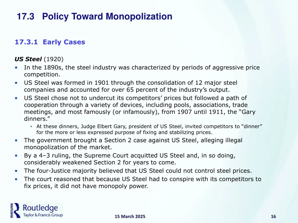 17 3 policy toward monopolization 3