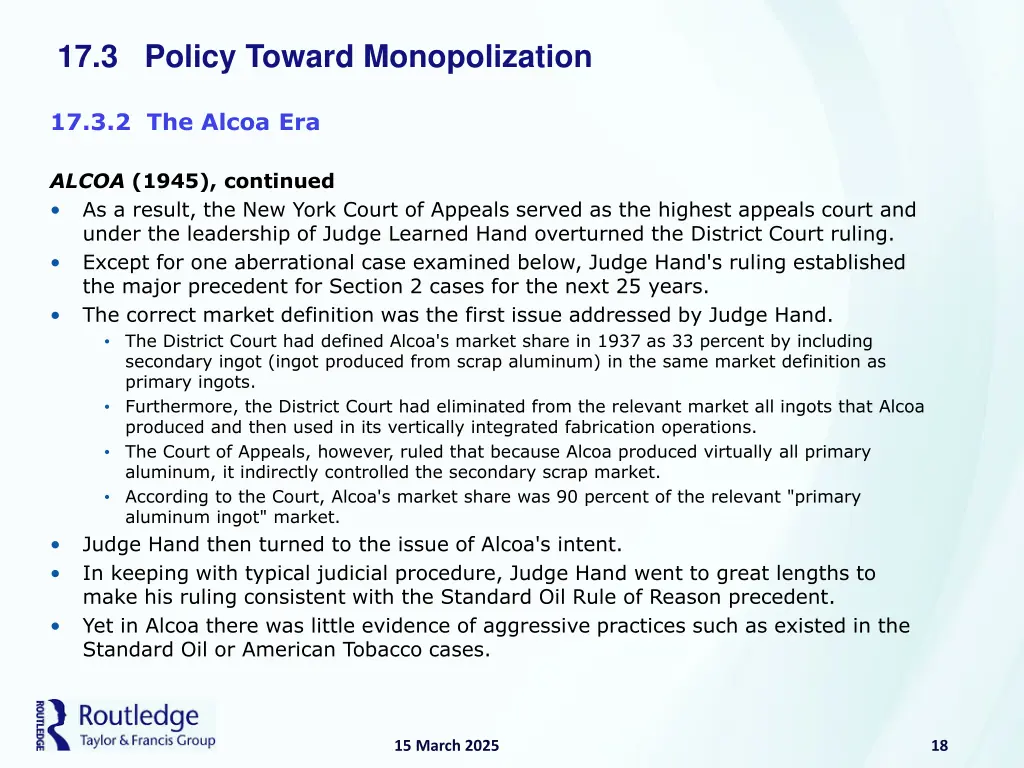 17 3 policy toward monopolization 5