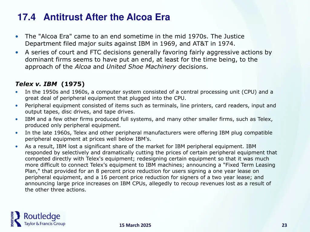 17 4 antitrust after the alcoa era