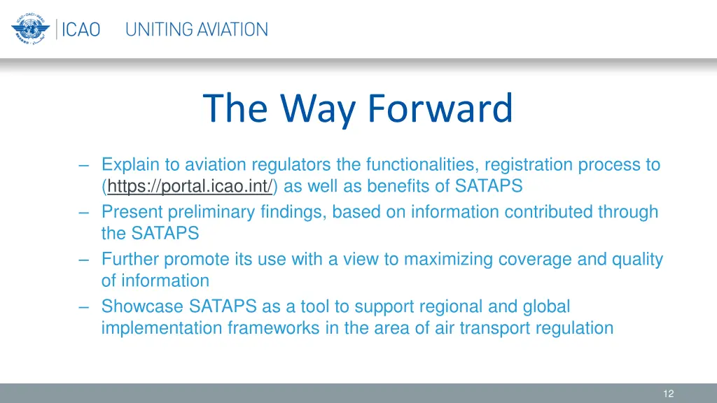 the way forward