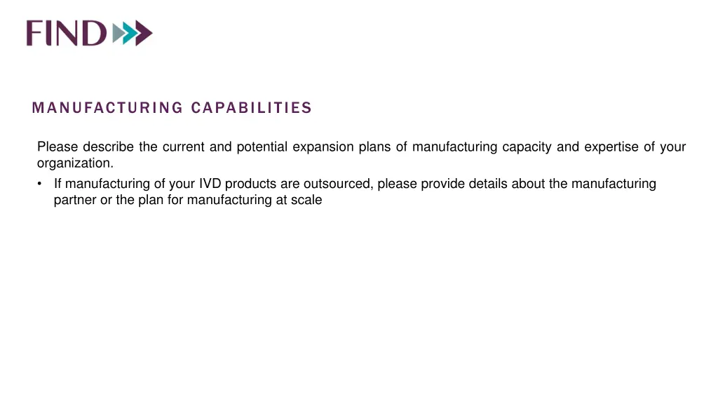 manufacturing capabilities