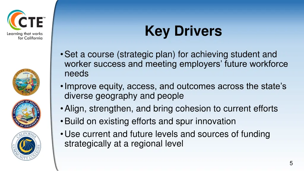 key drivers