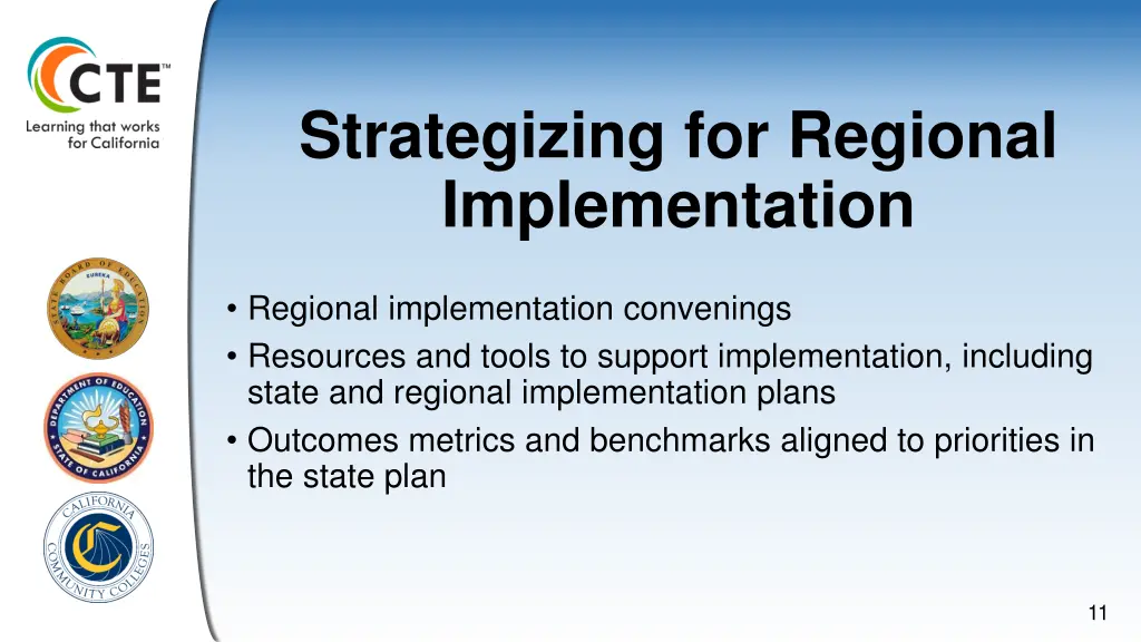 strategizing for regional implementation