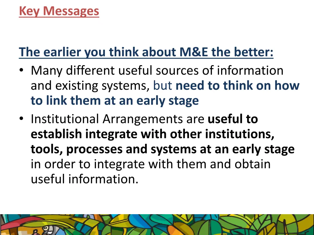 key messages