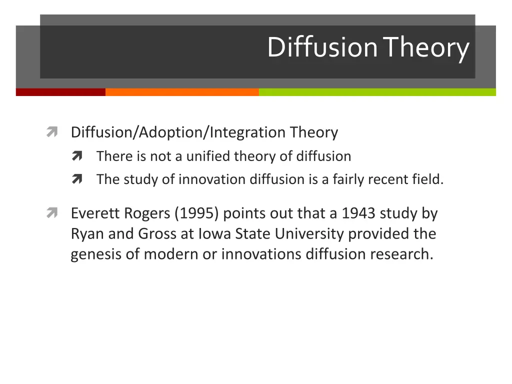 diffusion theory
