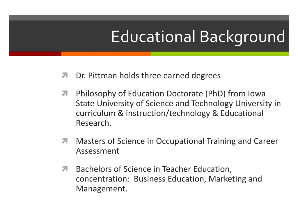 educational background