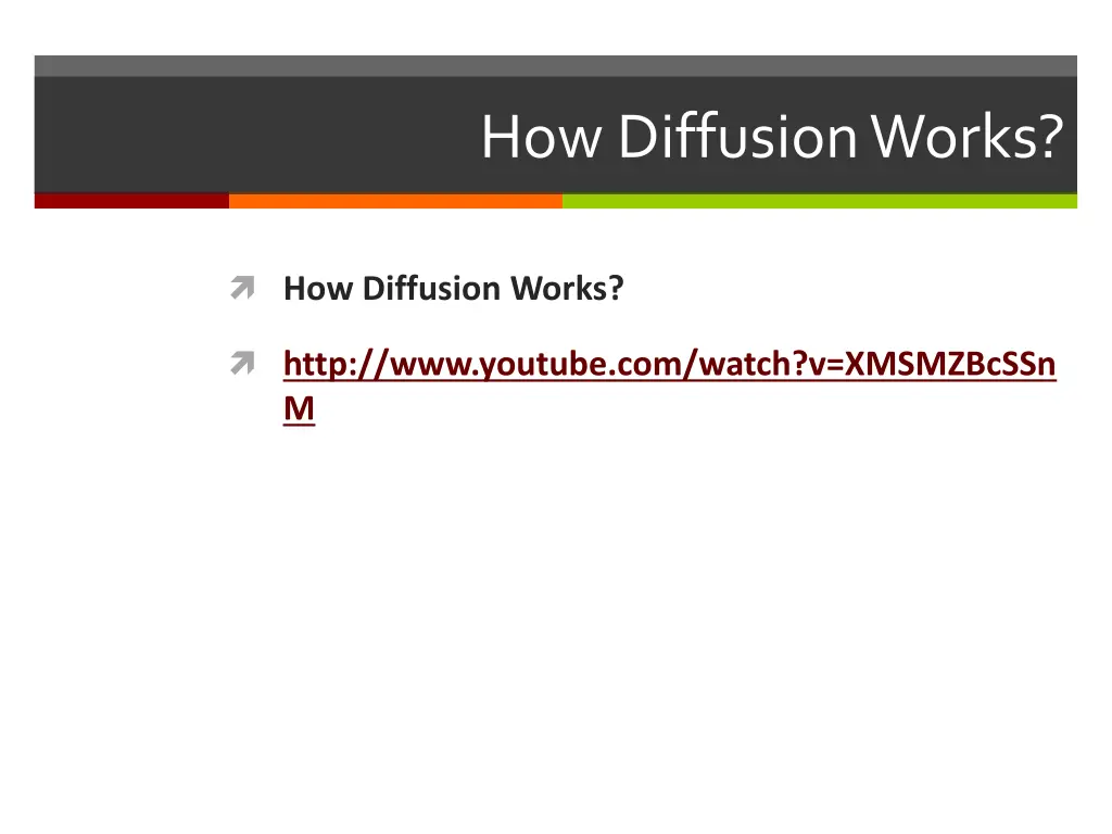 how diffusion works