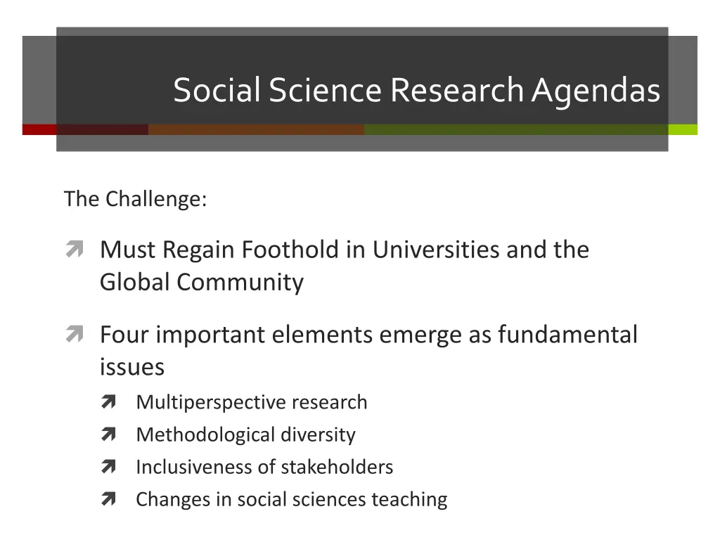 social science research agendas