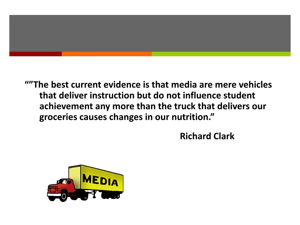 the best current evidence is that media are mere