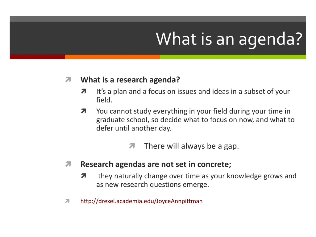 what is an agenda