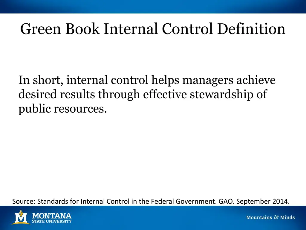 green book internal control definition 4