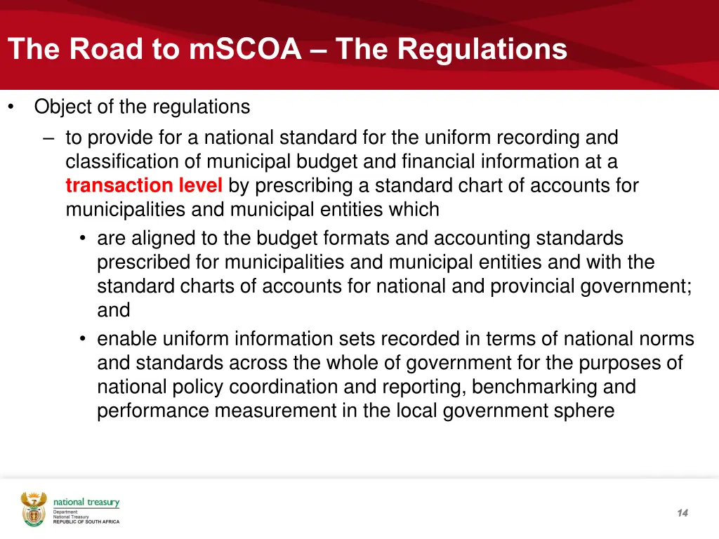 the road to mscoa the regulations 1