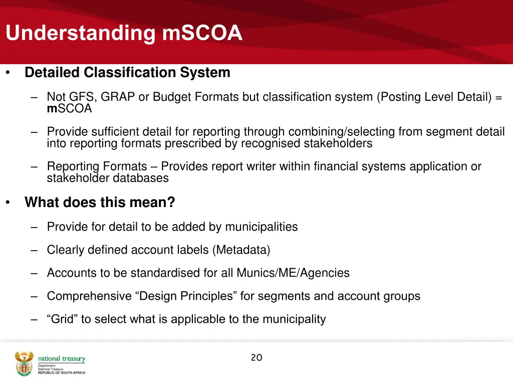 understanding mscoa