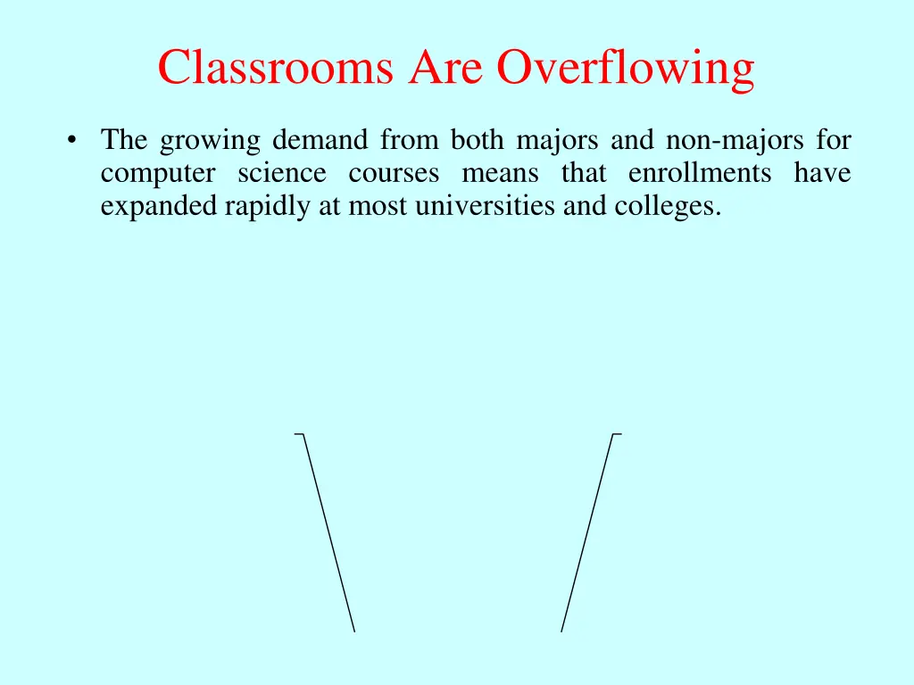 classrooms are overflowing