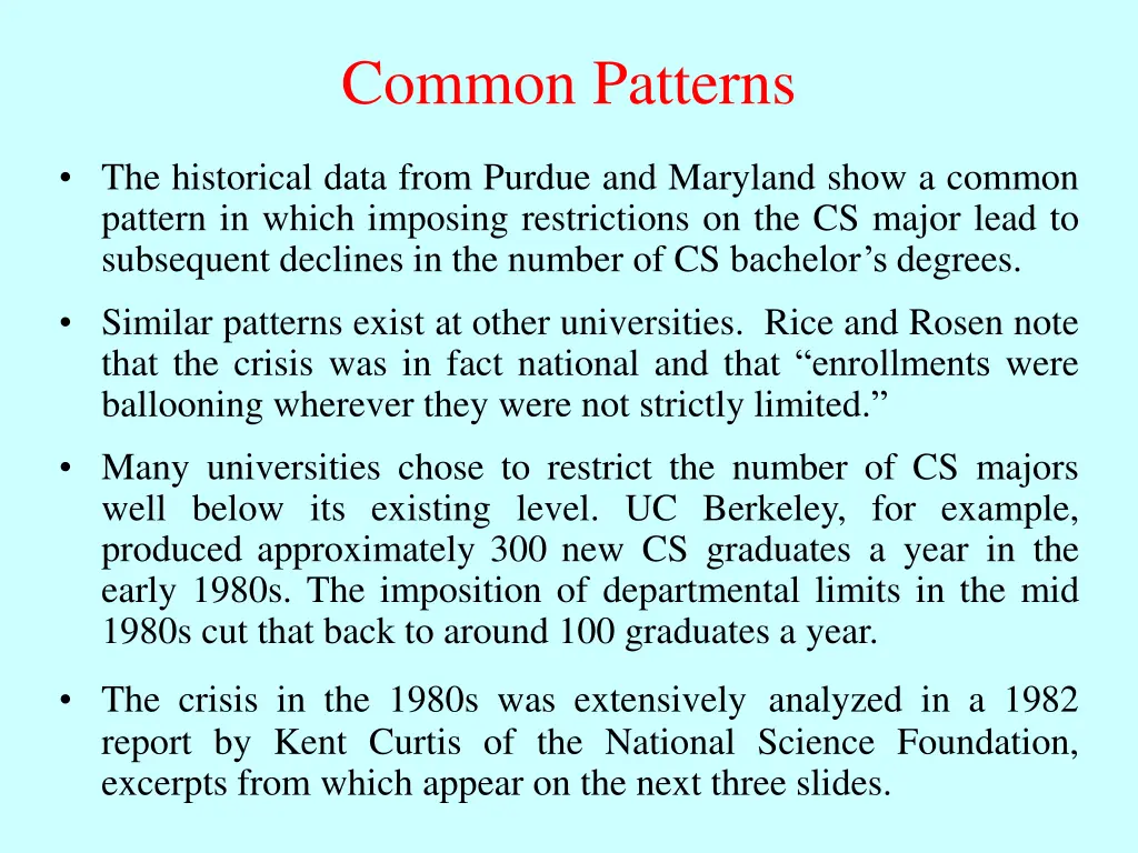 common patterns