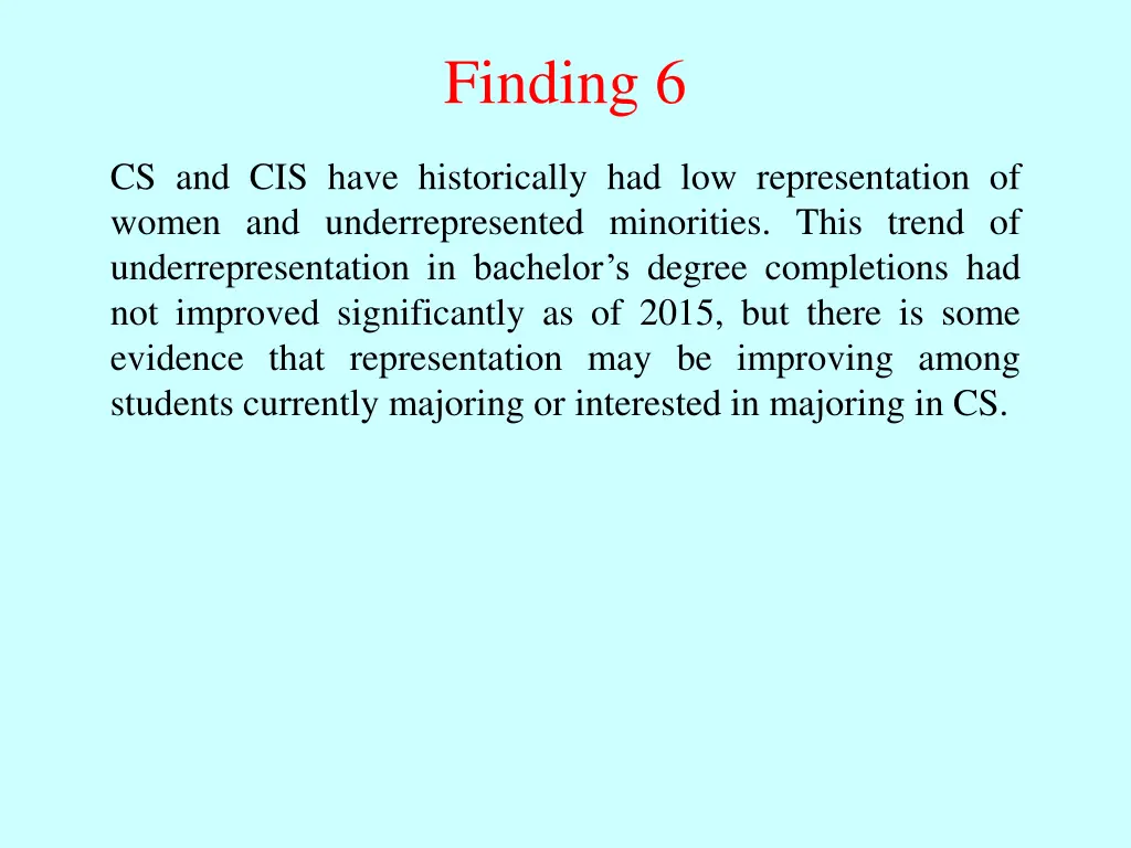 finding 6