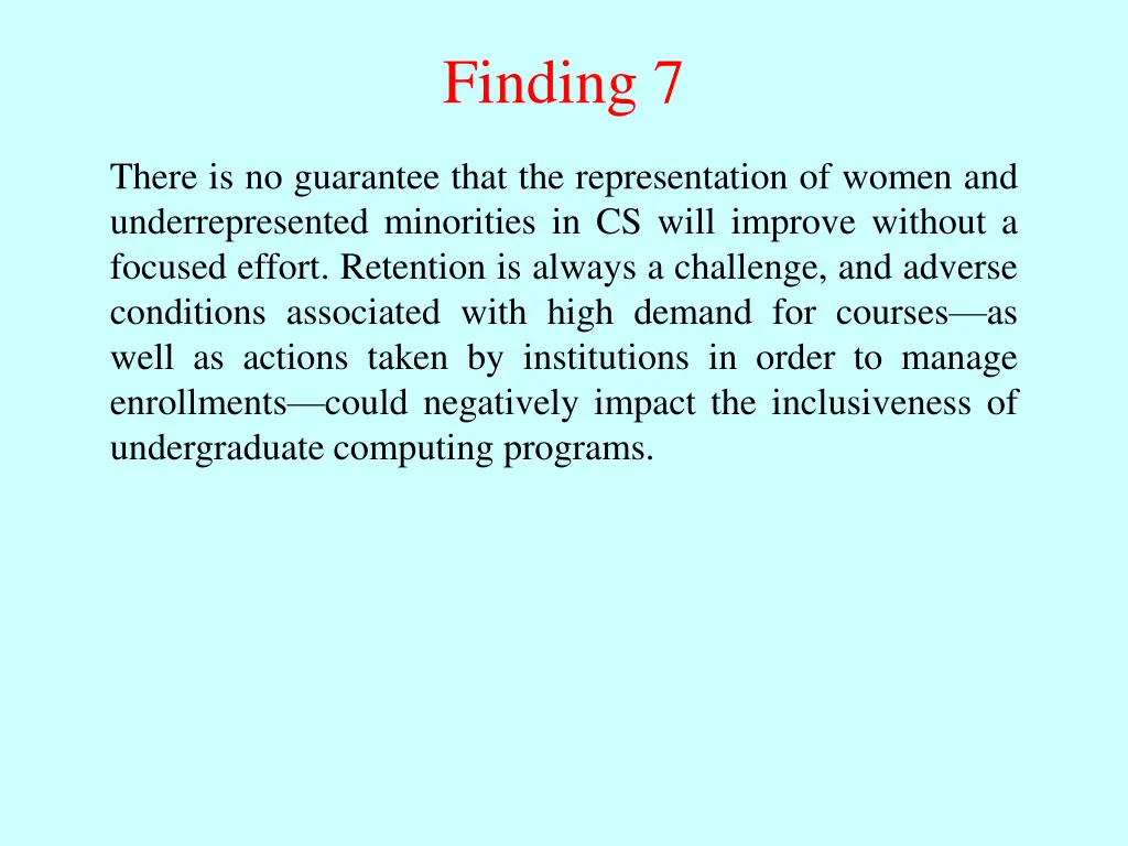 finding 7