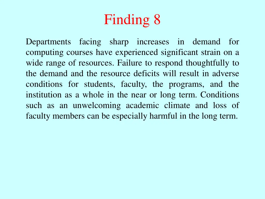 finding 8
