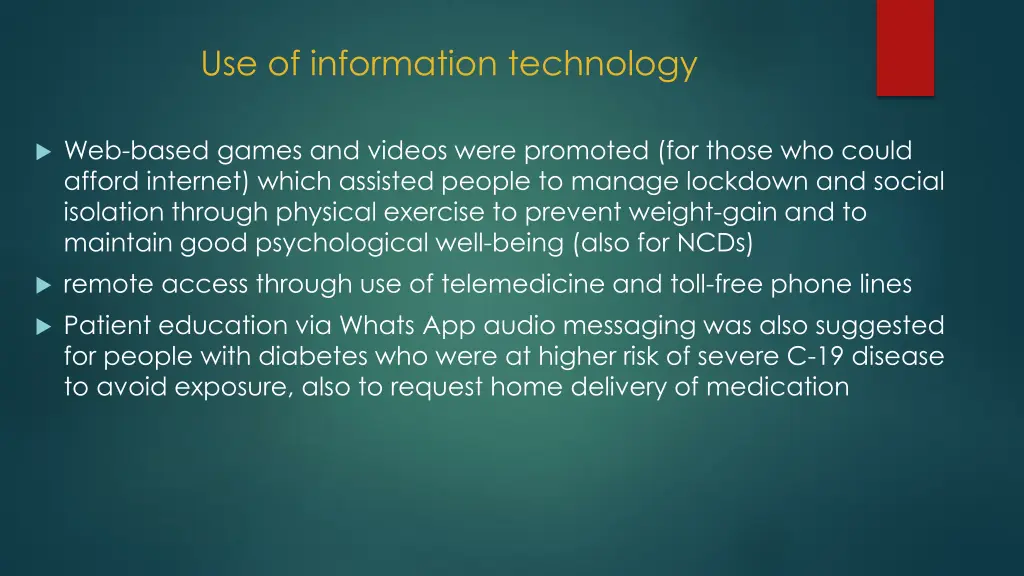 use of information technology