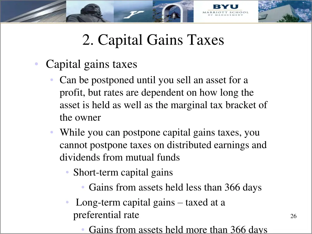 2 capital gains taxes