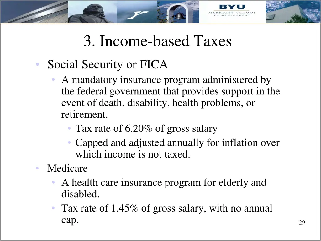 3 income based taxes
