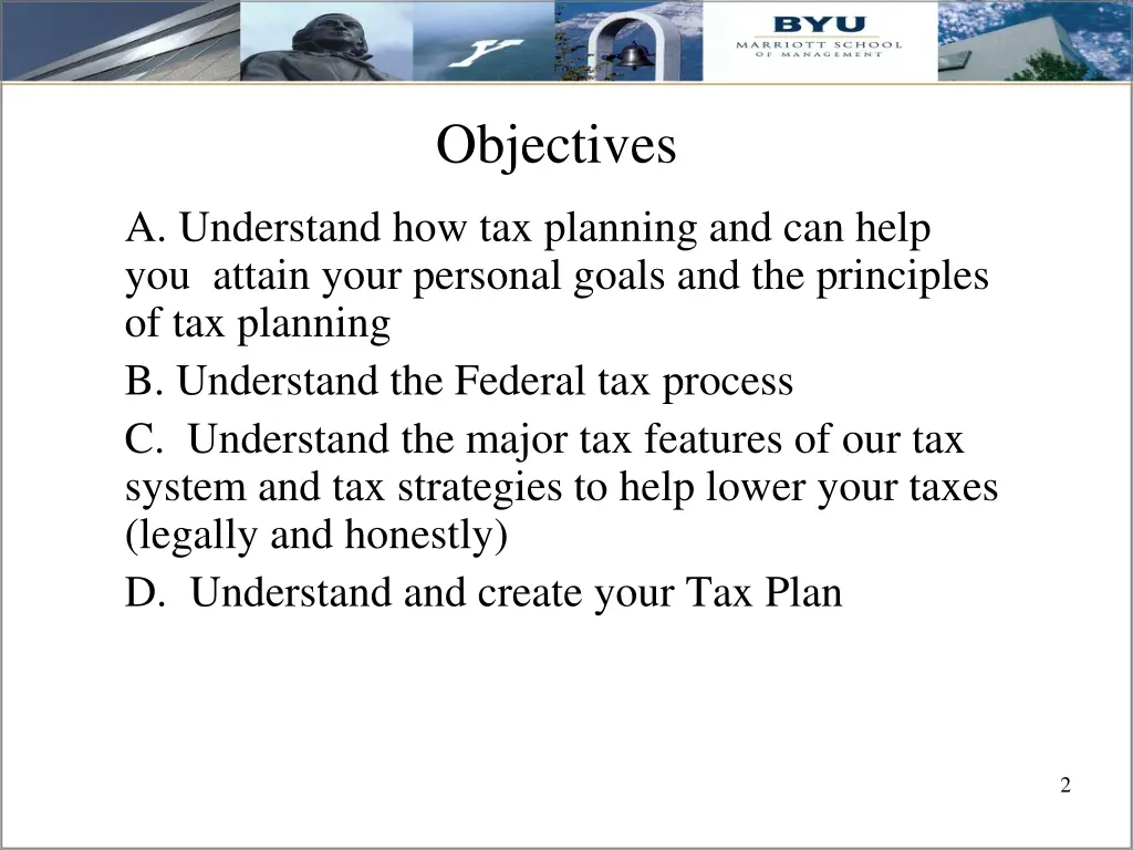 objectives