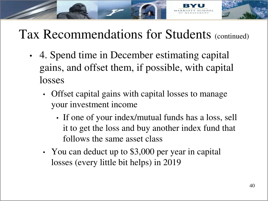 tax recommendations for students continued 2