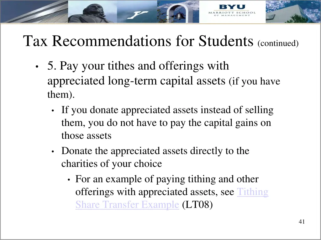 tax recommendations for students continued 3