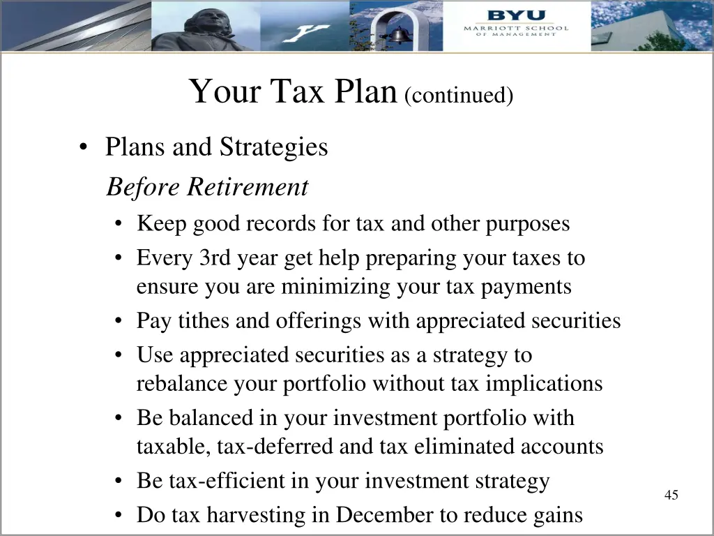 your tax plan continued 1