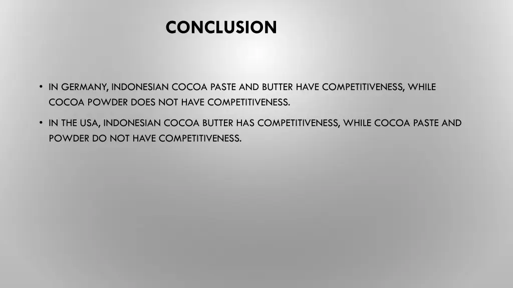 conclusion
