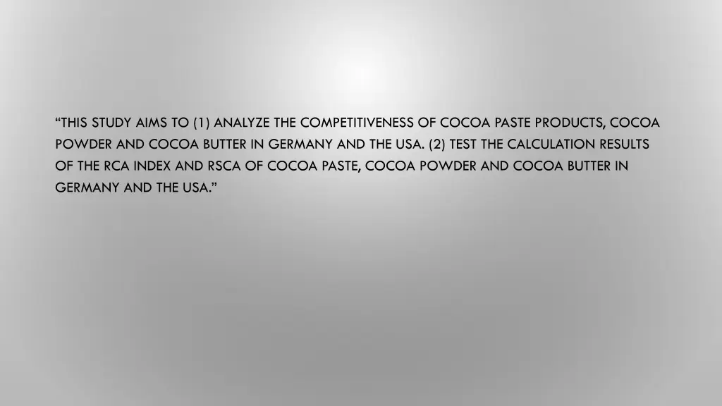 this study aims to 1 analyze the competitiveness