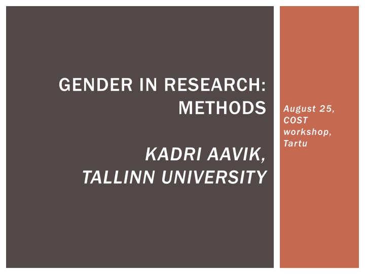 gender in research