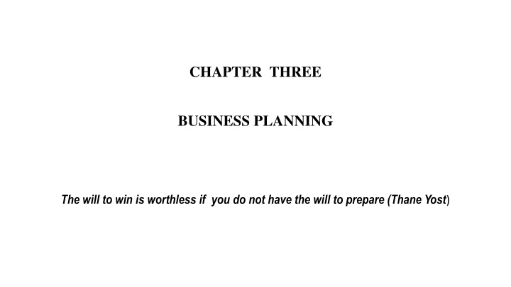 chapter three